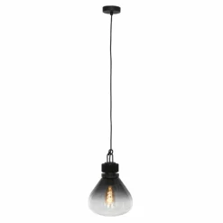 Suspension Verre Fumé-Luminaires Steinhauer Suspension Steinhauer Flere Gris, Noir, 1 lumière