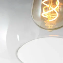 Suspension Verre Fumé-Luminaires Steinhauer Suspension Steinhauer Flere Gris, Noir, 1 lumière