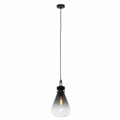 Suspension Verre Fumé-Luminaires Steinhauer Suspension Steinhauer Flere Gris, Noir, 1 lumière
