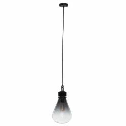 Suspension Verre Fumé-Luminaires Steinhauer Suspension Steinhauer Flere Gris, Noir, 1 lumière