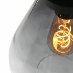 Suspension Verre Fumé-Luminaires Steinhauer Suspension Steinhauer Flere Gris, Noir, 1 lumière