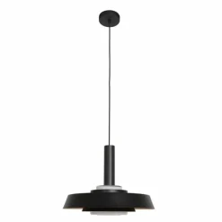 Lampes Dorées-Luminaires Steinhauer Suspension Steinhauer Flinter Noir, 1 lumière