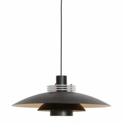 Lampes Dorées-Luminaires Steinhauer Suspension Steinhauer Flinter Noir, 1 lumière
