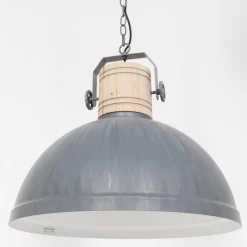 Lampes Industrielles-Luminaires Steinhauer Suspension Steinhauer Gearwood Gris, 1 lumière