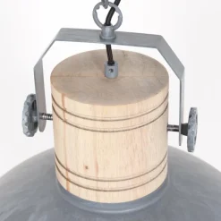 Lampes Industrielles-Luminaires Steinhauer Suspension Steinhauer Gearwood Gris, 1 lumière