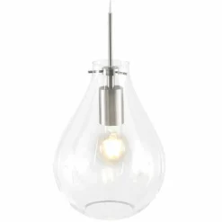 Luminaires Steinhauer Suspension Steinhauer Glass light Acier inoxydable, 1 lumière