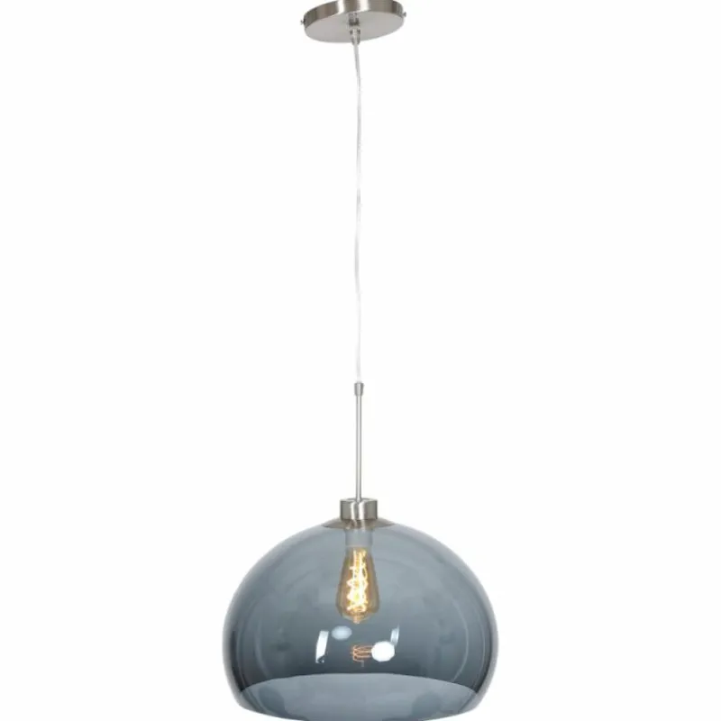 Suspension Verre Fumé-Luminaires Steinhauer Suspension Steinhauer Gramineus Acier inoxydable, 1 lumière