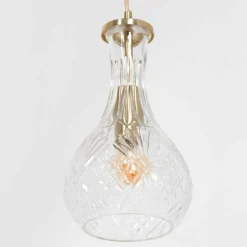 Luminaires Steinhauer Suspension Steinhauer Grazioglass Laiton, 1 lumière