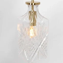 Luminaires Steinhauer Suspension Steinhauer Grazioglass Laiton, 1 lumière