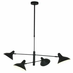 Lampes Industrielles-Luminaires Steinhauer Suspension Steinhauer Kasket Noir, Blanc, 4 lumières
