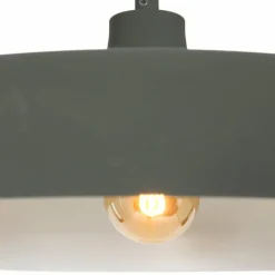 Lampes Industrielles-Luminaires Steinhauer Suspension Steinhauer Krisip Gris, Blanc, 1 lumière
