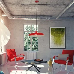 Lampes Industrielles-Luminaires Steinhauer Suspension Steinhauer Krisip Blanc, 1 lumière