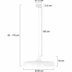 Lampes Industrielles-Luminaires Steinhauer Suspension Steinhauer Krisip Blanc, 1 lumière