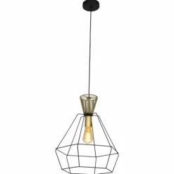 Lampes Dorées-Luminaires Steinhauer Suspension Steinhauer Lillehammer Noir, 1 lumière