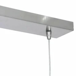 Suspension Verre Fumé-Luminaires Steinhauer Suspension Steinhauer Lotus Acier inoxydable, 3 lumières