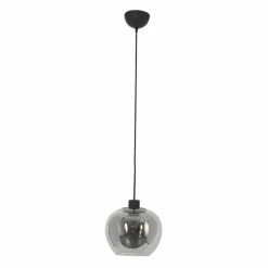 Suspension Verre Fumé-Luminaires Steinhauer Suspension Steinhauer Lotus Noir, 1 lumière