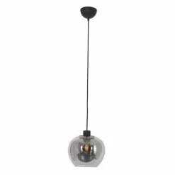 Suspension Verre Fumé-Luminaires Steinhauer Suspension Steinhauer Lotus Noir, 1 lumière