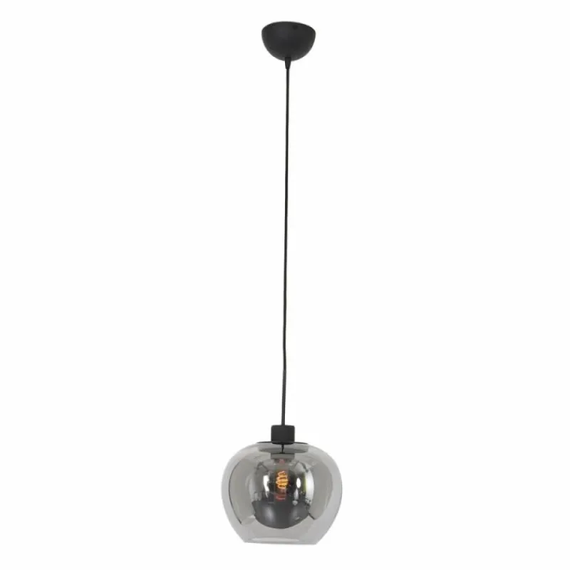Suspension Verre Fumé-Luminaires Steinhauer Suspension Steinhauer Lotus Noir, 1 lumière