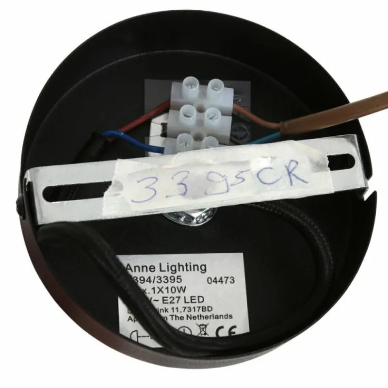 Lampes En Tissu-Luminaires Steinhauer Suspension Steinhauer Marrakesch Noir, 1 lumière