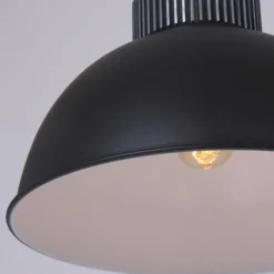 Lampes Industrielles-Luminaires Steinhauer Suspension Steinhauer Mexlite Noir, 1 lumière