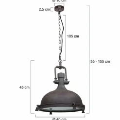 Luminaires Steinhauer Suspension Steinhauer Mexlite Brun, 1 lumière