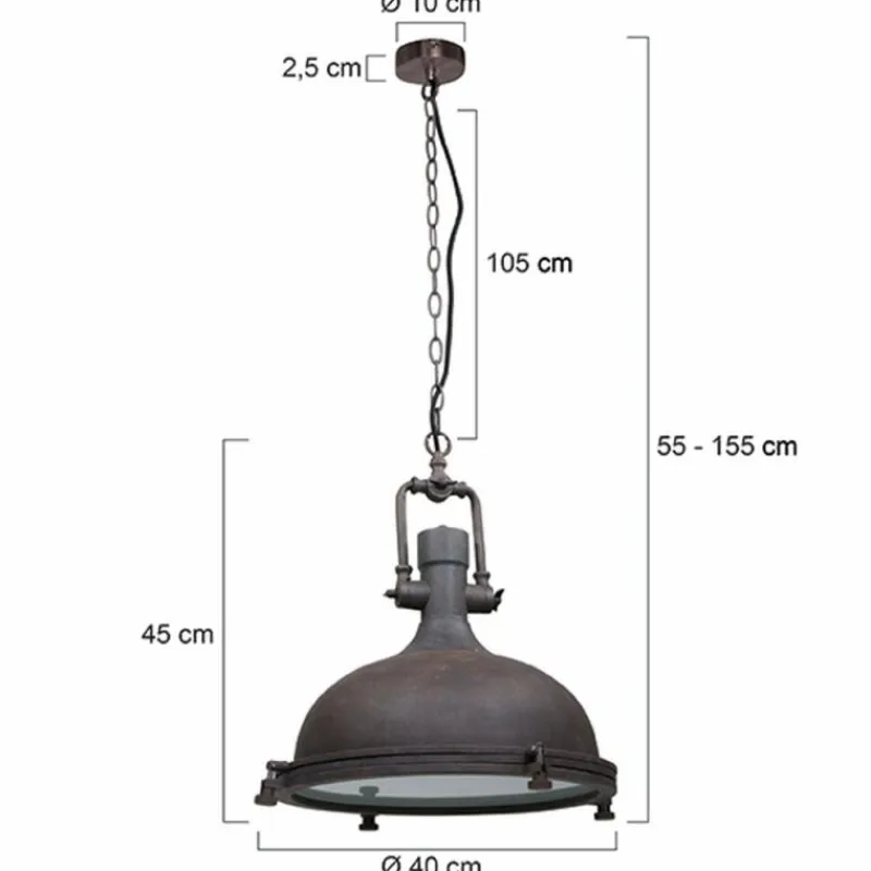 Luminaires Steinhauer Suspension Steinhauer Mexlite Brun, 1 lumière