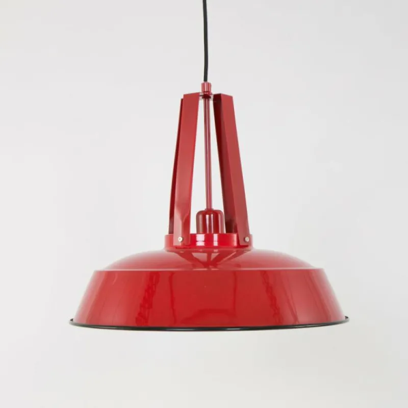 Lampes Industrielles-Luminaires Steinhauer Suspension Steinhauer Mexlite Rouge, 1 lumière