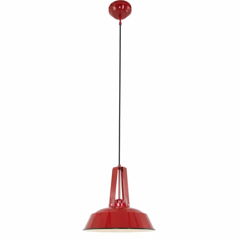 Lampes Industrielles-Luminaires Steinhauer Suspension Steinhauer Mexlite Rouge, 1 lumière
