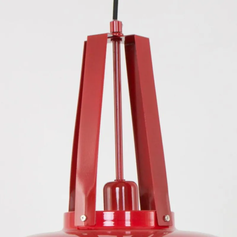 Lampes Industrielles-Luminaires Steinhauer Suspension Steinhauer Mexlite Rouge, 1 lumière