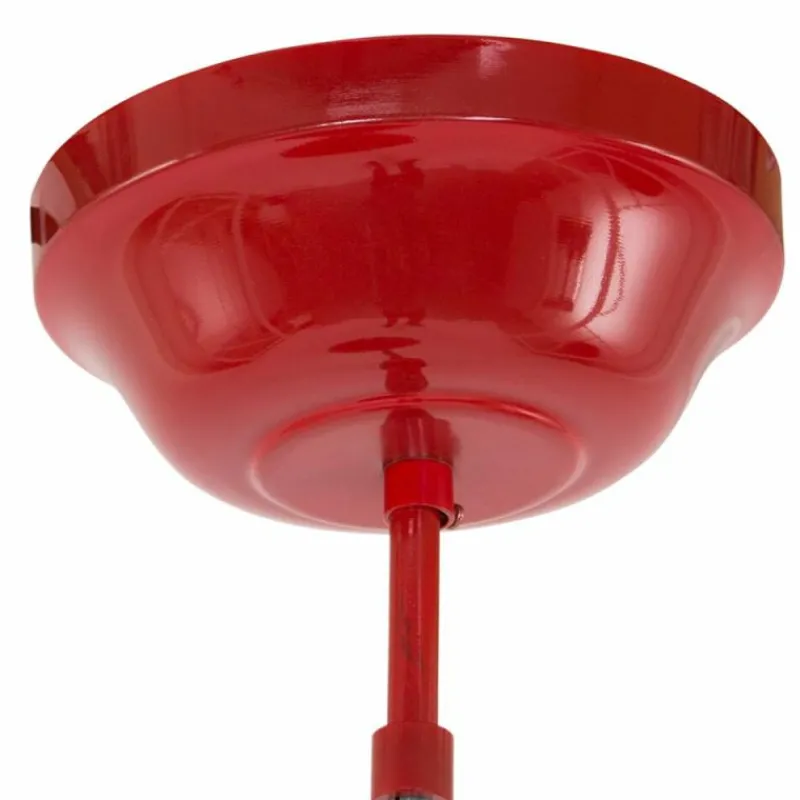Lampes Industrielles-Luminaires Steinhauer Suspension Steinhauer Mexlite Rouge, 1 lumière