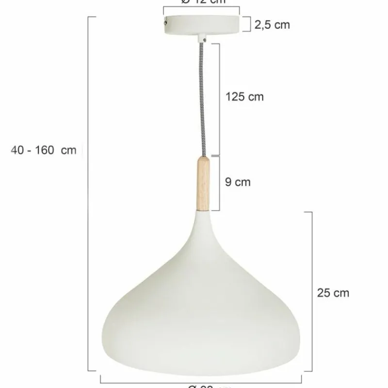Luminaires Steinhauer Suspension Steinhauer Mexlite Blanc, 1 lumière* Suspensions