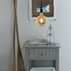 Lampes Industrielles-Luminaires Steinhauer Suspension Steinhauer Minimalics Noir, 1 lumière