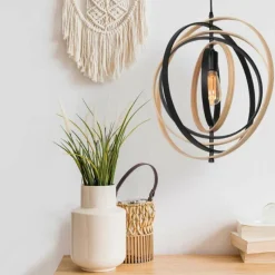 Lampes Vintages & Rétros-Luminaires Steinhauer Suspension Steinhauer Muoversi Noir, 1 lumière