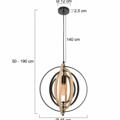 Lampes Vintages & Rétros-Luminaires Steinhauer Suspension Steinhauer Muoversi Noir, 1 lumière