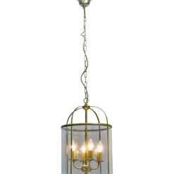 Luminaires Steinhauer Suspension Steinhauer PIMPERNEL Bronze, 4 lumières
