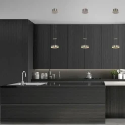 Luminaires Steinhauer Suspension Steinhauer Piola LED Acier brossé, 2 lumières* Éclairage Led