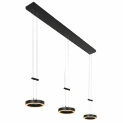 Luminaires Steinhauer Suspension Steinhauer Piola LED Noir, 6 lumières* Suspensions