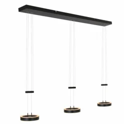 Luminaires Steinhauer Suspension Steinhauer Piola LED Noir, 6 lumières* Suspensions