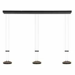 Luminaires Steinhauer Suspension Steinhauer Piola LED Noir, 6 lumières* Suspensions