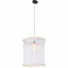 Lampes En Tissu-Luminaires Steinhauer Suspension Steinhauer Predula Blanc, 1 lumière