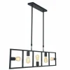Lampes Industrielles-Luminaires Steinhauer Suspension Steinhauer Racky Noir, 5 lumières