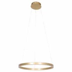 Lampes Dorées-Luminaires Steinhauer Suspension Steinhauer Ringlux LED Or, 2 lumières