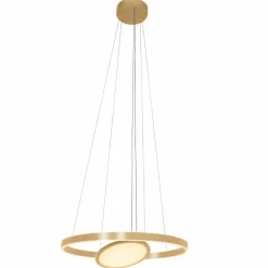 Lampes Dorées-Luminaires Steinhauer Suspension Steinhauer Ringlux LED Or, 3 lumières