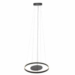 Luminaires Steinhauer Suspension Steinhauer Ringlux LED Noir, 3 lumières* Éclairage Led