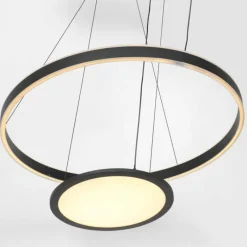 Luminaires Steinhauer Suspension Steinhauer Ringlux LED Noir, 3 lumières* Éclairage Led