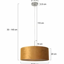 Lampes En Tissu-Luminaires Steinhauer Suspension Steinhauer Sparkled Light Acier brossé, 1 lumière