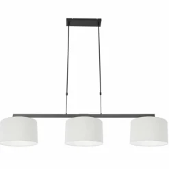 Lampes En Tissu-Luminaires Steinhauer Suspension Steinhauer Stang Noir, 3 lumières