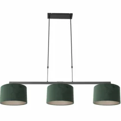 Lampes En Tissu-Luminaires Steinhauer Suspension Steinhauer Stang Noir, 3 lumières