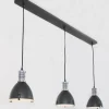 Luminaires Steinhauer Suspension Steinhauer Storm Noir, 3 lumières* Suspensions