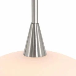 Luminaires Steinhauer Suspension Steinhauer Tallerken LED Acier inoxydable, Blanc, 1 lumière